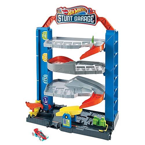 Hot Wheels City Stunt Garage Play Set Gift Idea for Ages 3 to 8 Years Elevator to Upper Levels Conne | Amazon (US)