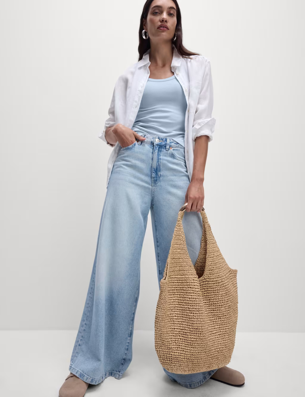 Cotton Rich Ribbed Slim Fit Vest Top | Marks & Spencer (UK)