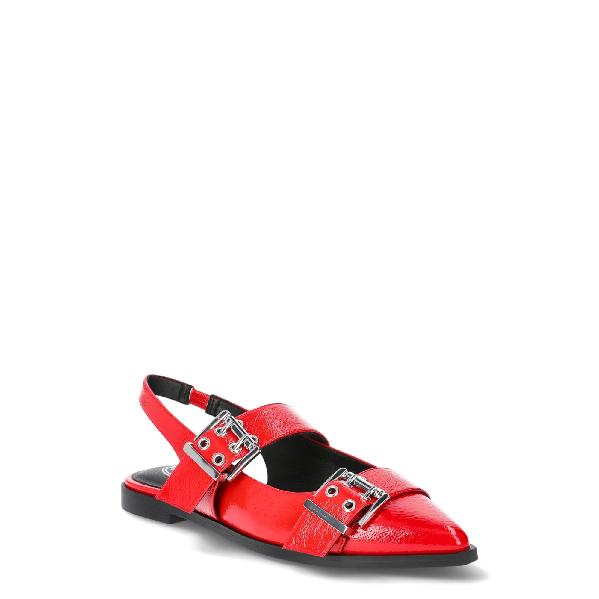 Scoop Women's Faux Leather Buckle Slingback Flats | Walmart (US)