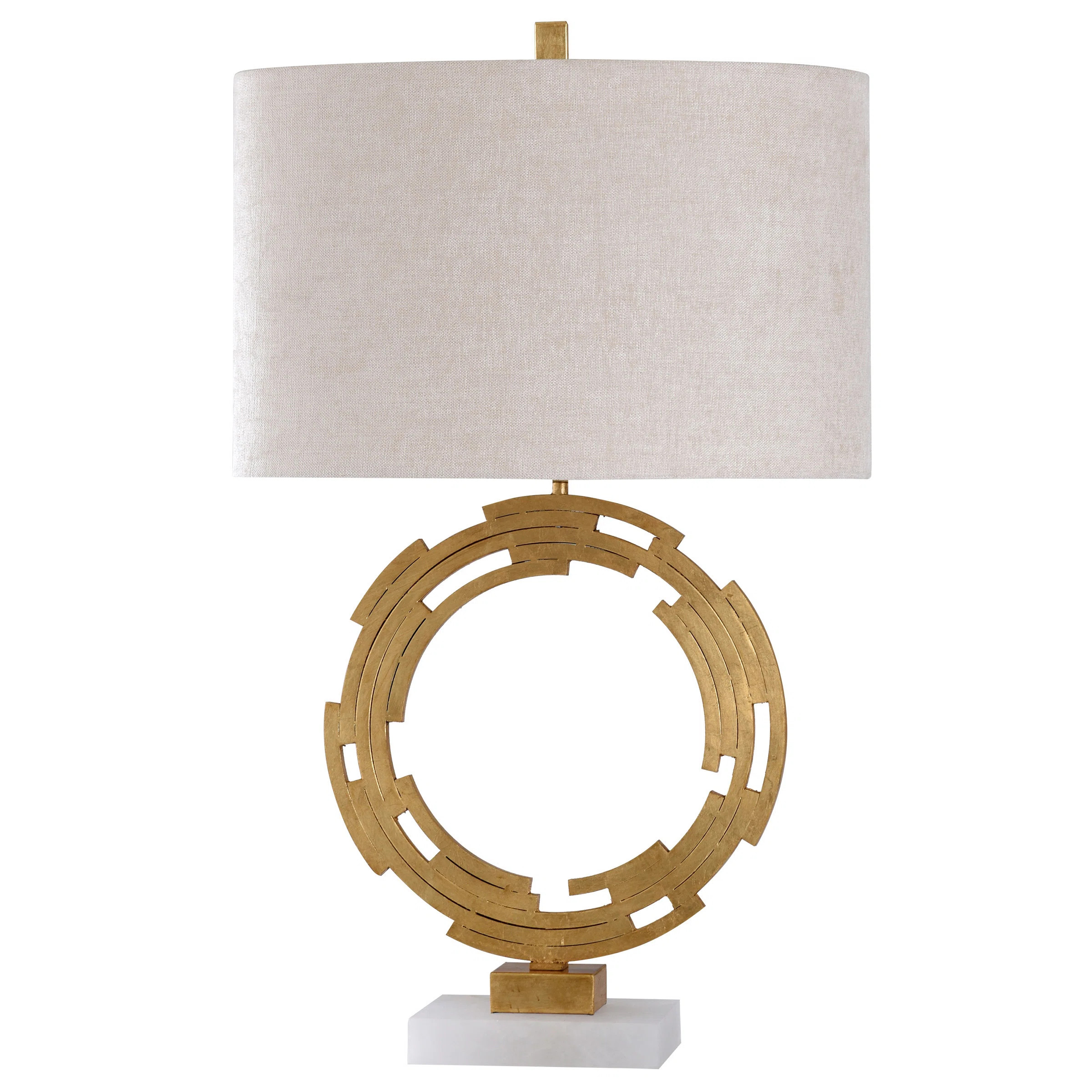 Rosdorf Park Calwa 31" Gold/White Table Lamp | Wayfair | Wayfair North America