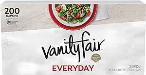 Vanity Fair Everyday Napkins, 200 Count (Pack of 1) (Packaging Design May Vary) | Amazon (US)