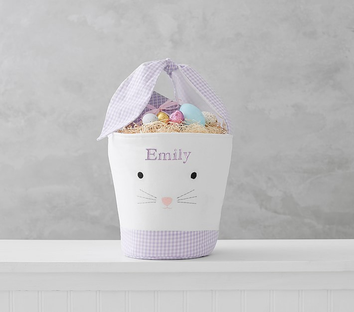 Tie-Ear Bunny Easter Buckets | Pottery Barn Kids