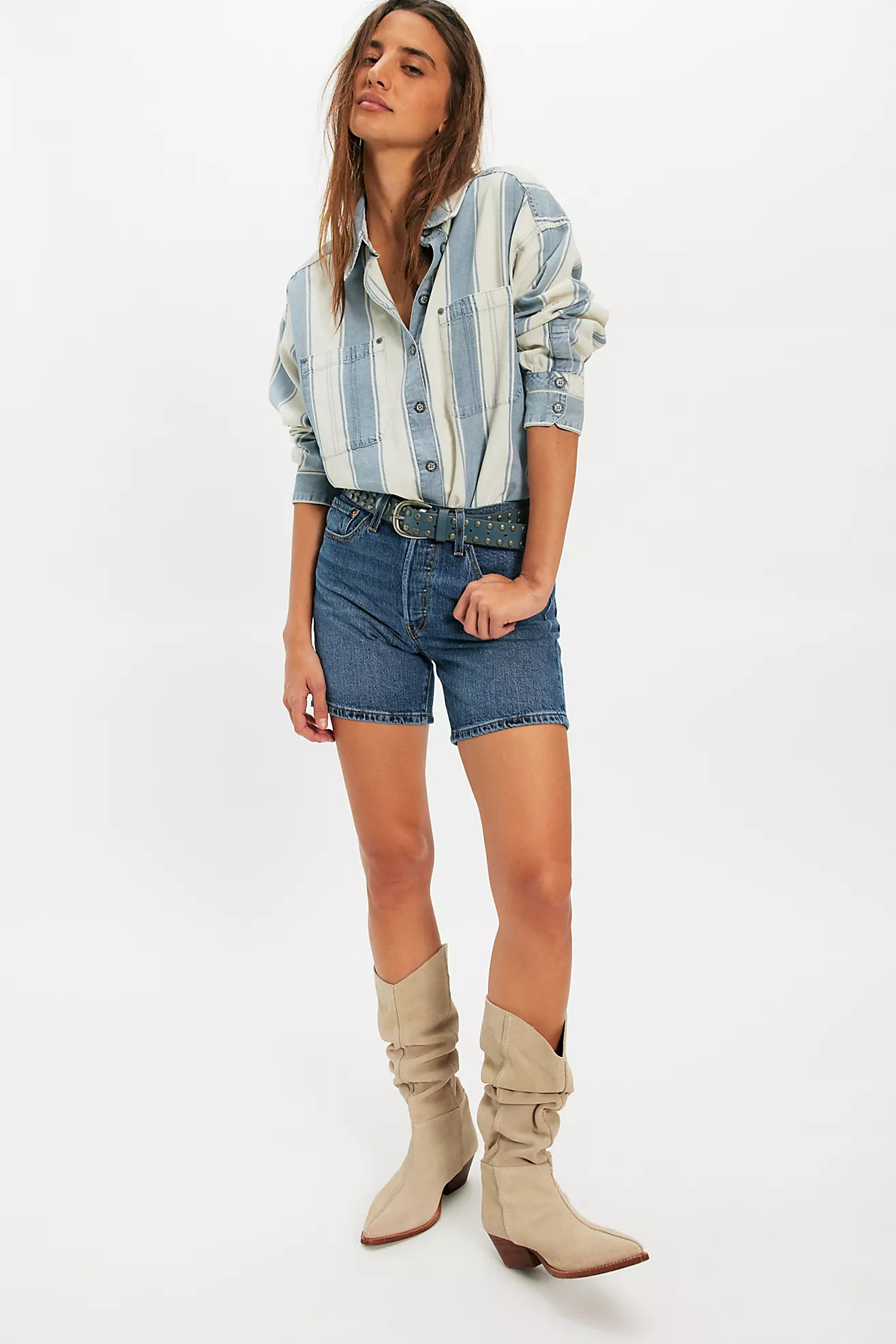 Levi's 501 Mid-Thigh Shorts | Free People (Global - UK&FR Excluded)