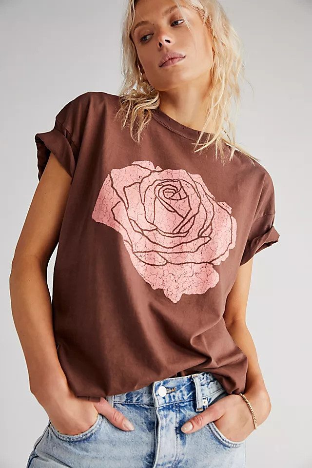 Rose Boyfriend Tee | Free People (Global - UK&FR Excluded)