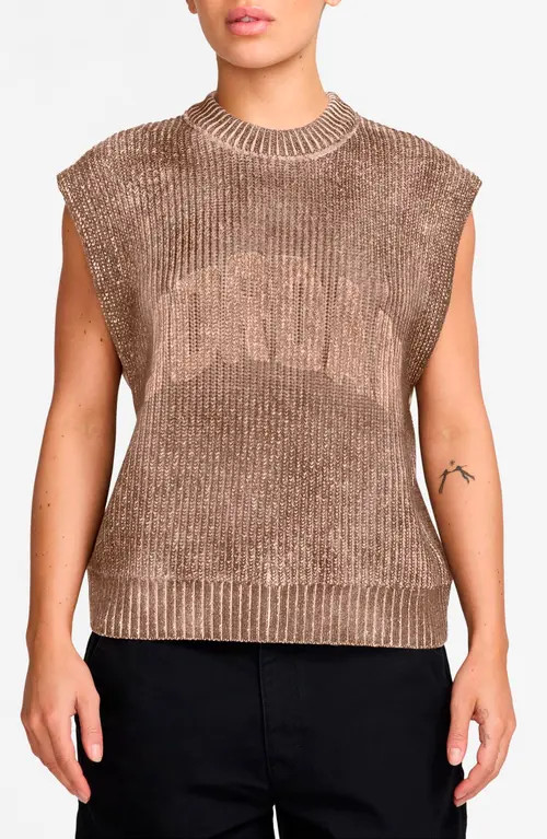Jordan GFX Flight Sleeveless Graphic Sweater in Hemp at Nordstrom, Size Large | Nordstrom