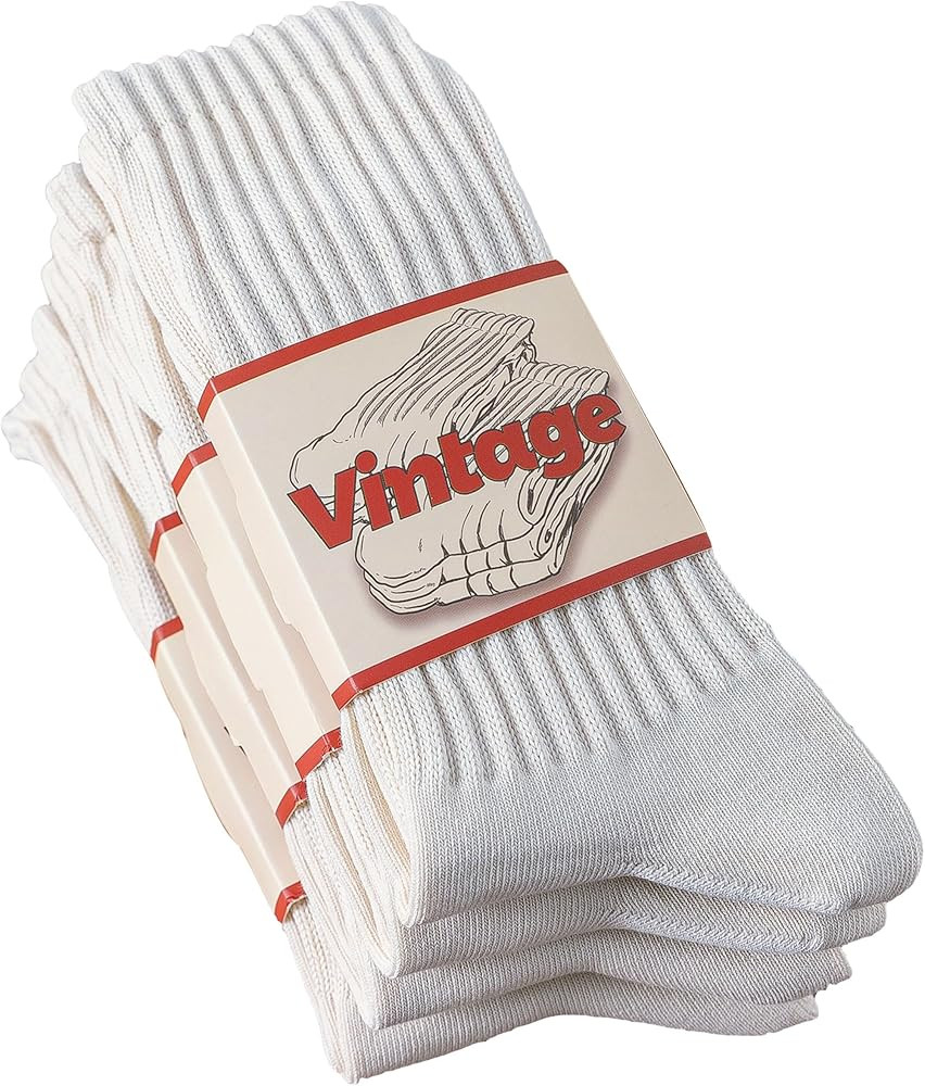 4 Pairs Natural 98% Cotton Crew Socks - Seamless, Breathable, Cozy Fall & Winter Socks for Women ... | Amazon (US)