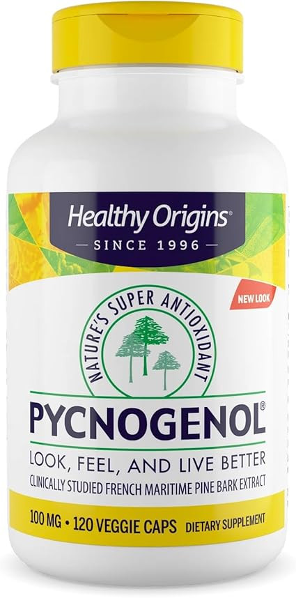 Healthy Origins Pycnogenol 100 mg (Nature's Super Antioxidant, Non-GMO, Gluten Free, Cardiovascul... | Amazon (US)