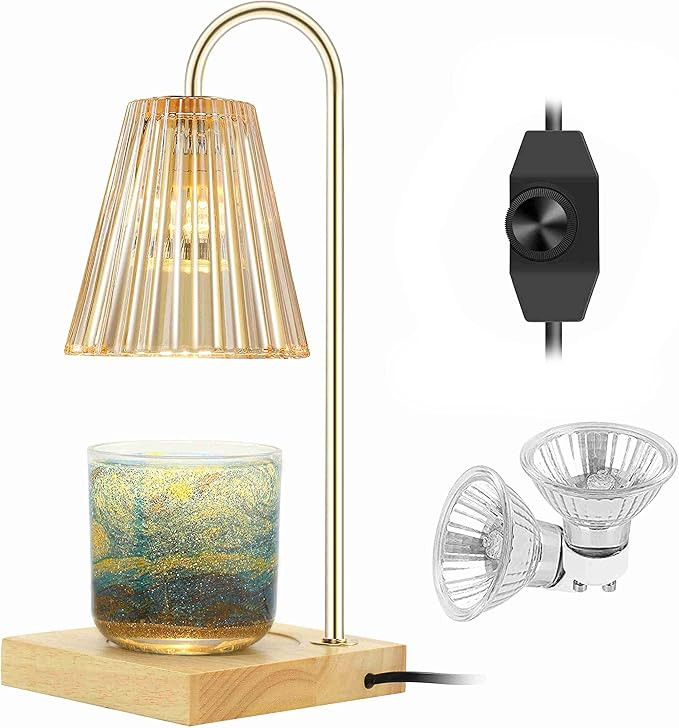 Neblio Candle Warmer Lamp,with 2 Bulbs Soft Brightness Creates Ambiance in Any Room,Candle Lamp W... | Amazon (US)