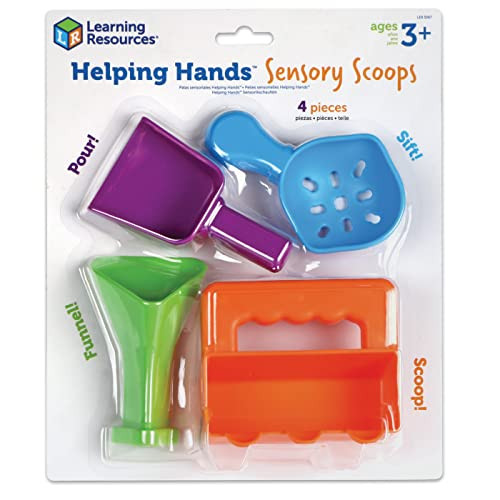 Learning Resources Helping Hands Sensory Scoops, 4 Pieces, Ages 3+, fine Motor Skills Toys for Children, Toddlers bin, Tool Set | Amazon (US)