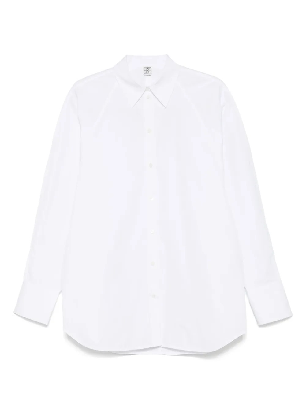 TOTEME Poplin Shirt | White | FARFETCH | Farfetch Global