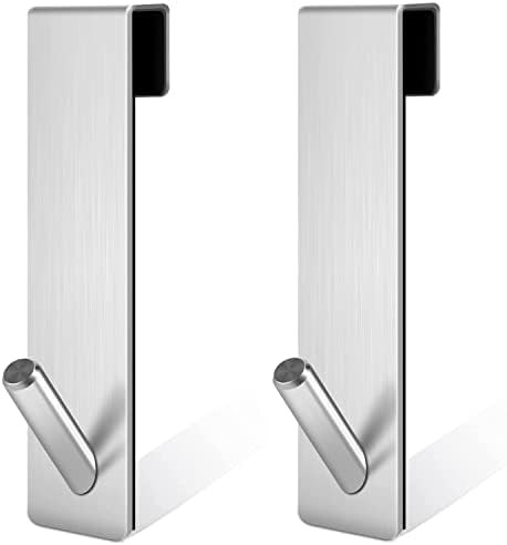 Shower Door Hooks 5-Inch, Stainless Steel Shower Glass Hooks for Bathroom Frameless Glass Door, Over | Amazon (US)