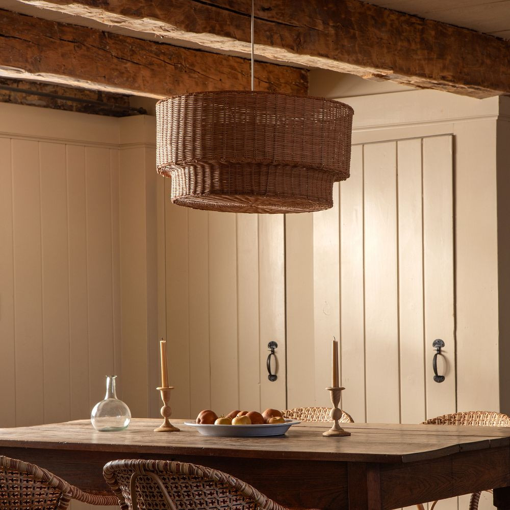 Jenni Two-Tier Handwoven Pendant (24") | West Elm (US)