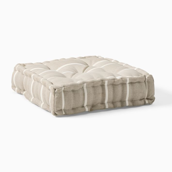 Simple Stripe Floor Cushion | West Elm (US)