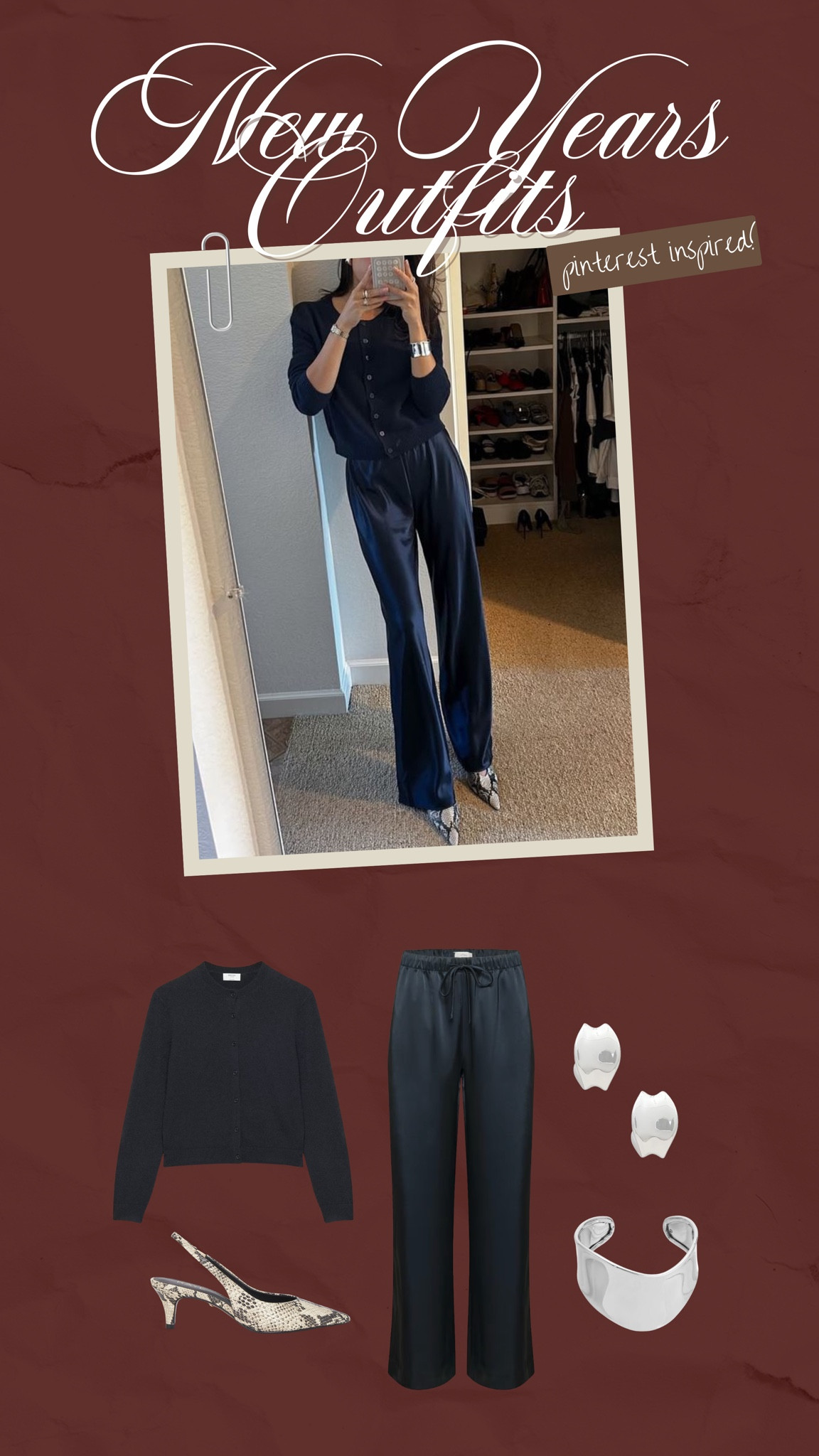Satin pants NYE outfit idea!

New years outfits, NYE outfits, aritzia outfits 

#LTKHoliday