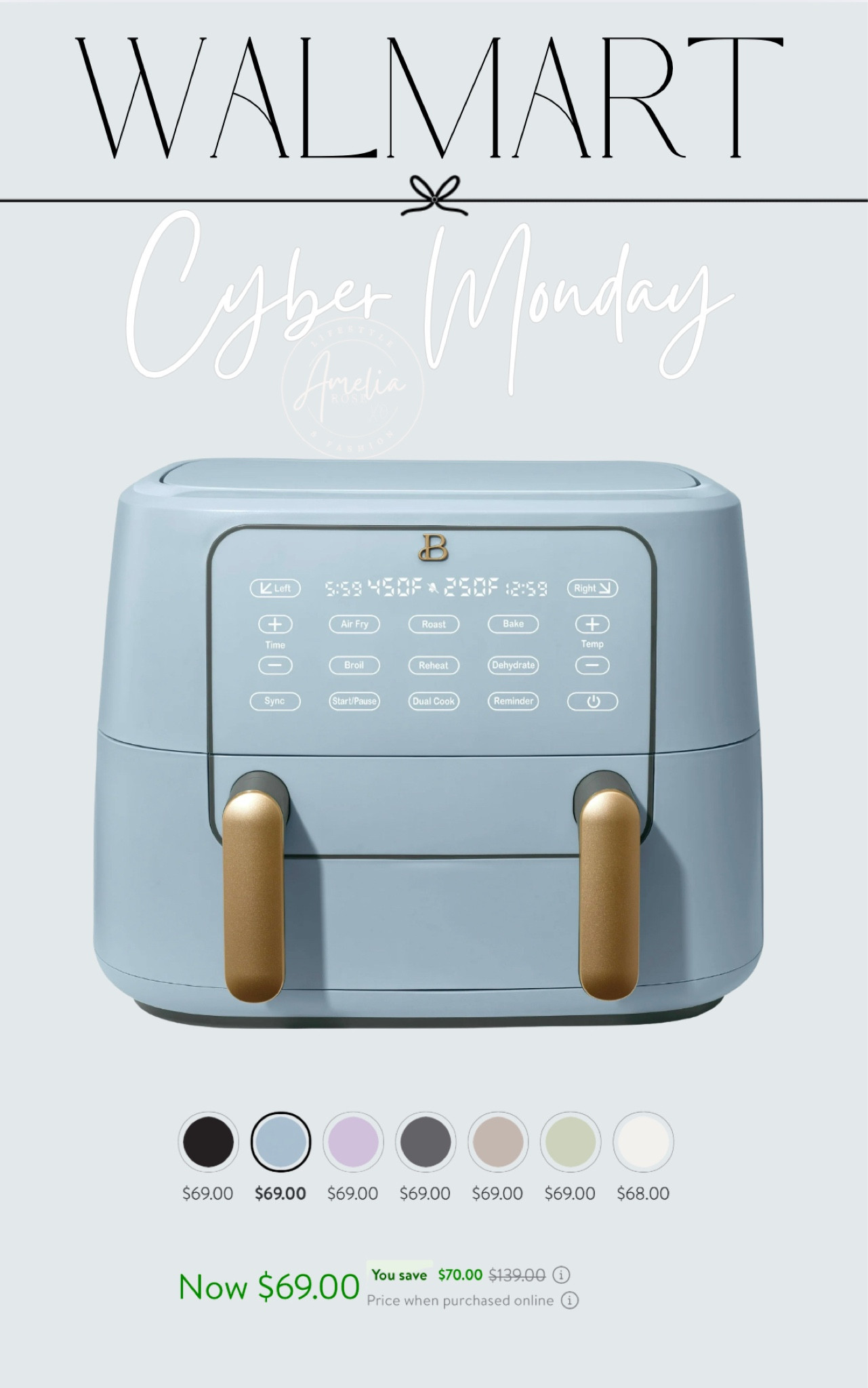 How pretty is this air fryer!? 😍  cyber steal and would make a great gift!! 

#LTKHome #LTKGiftGuide #LTKCyberWeek