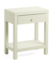 13in Linen Wrapped Side Table | Bedroom | Marshalls | Marshalls