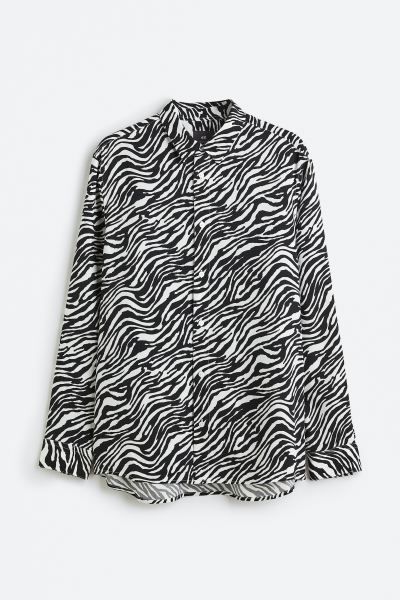 Regular Fit Patterned Shirt | H&M (US)