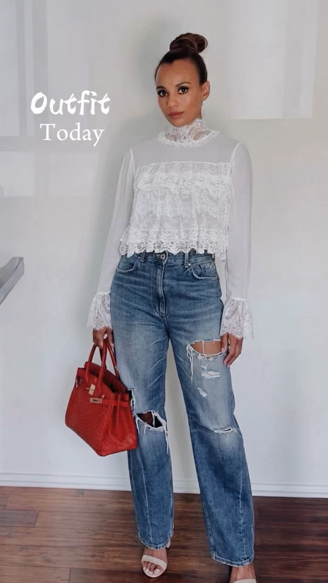 Elevated basics with a pop ❤️ Lace blouse + relaxed denim, styled with a bold red bag to instantly pull the look together.

#LTKStyle #LTKItBag #CasualChic #DenimStyle #PopOfColor #LTKFashion

#LTKMothersDay #LTKootd #LTKgrwm