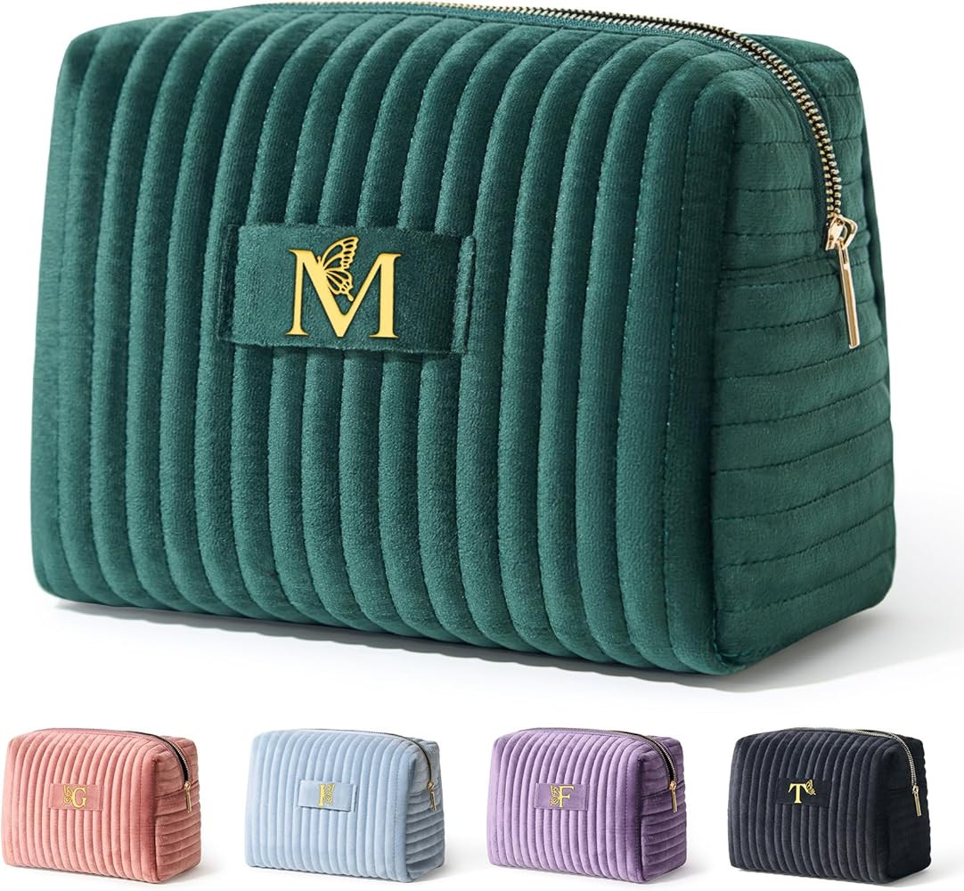 COSHAYSOO Personalized Mothers Day Gifts for Women Initial Make Up Bags Monogrammed 30th 40th Bir... | Amazon (US)