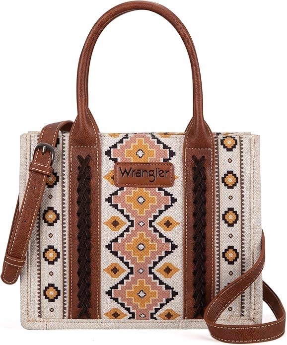 Montana West Wrangler Tote Bag for Women Western Shoulder Purses Boho Aztec Satchel Handbags | Amazon (US)