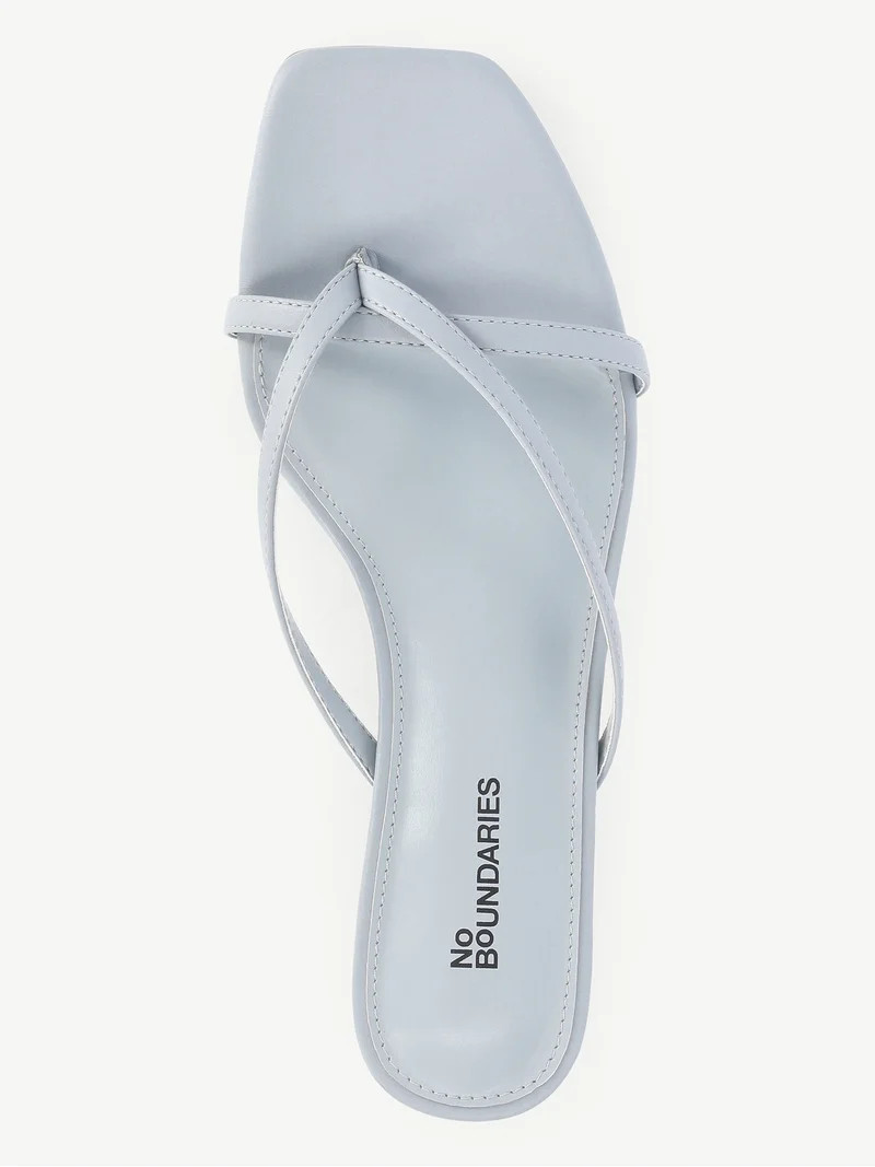No Boundaries Kitten Heel Sandals, Women's | Walmart (US)