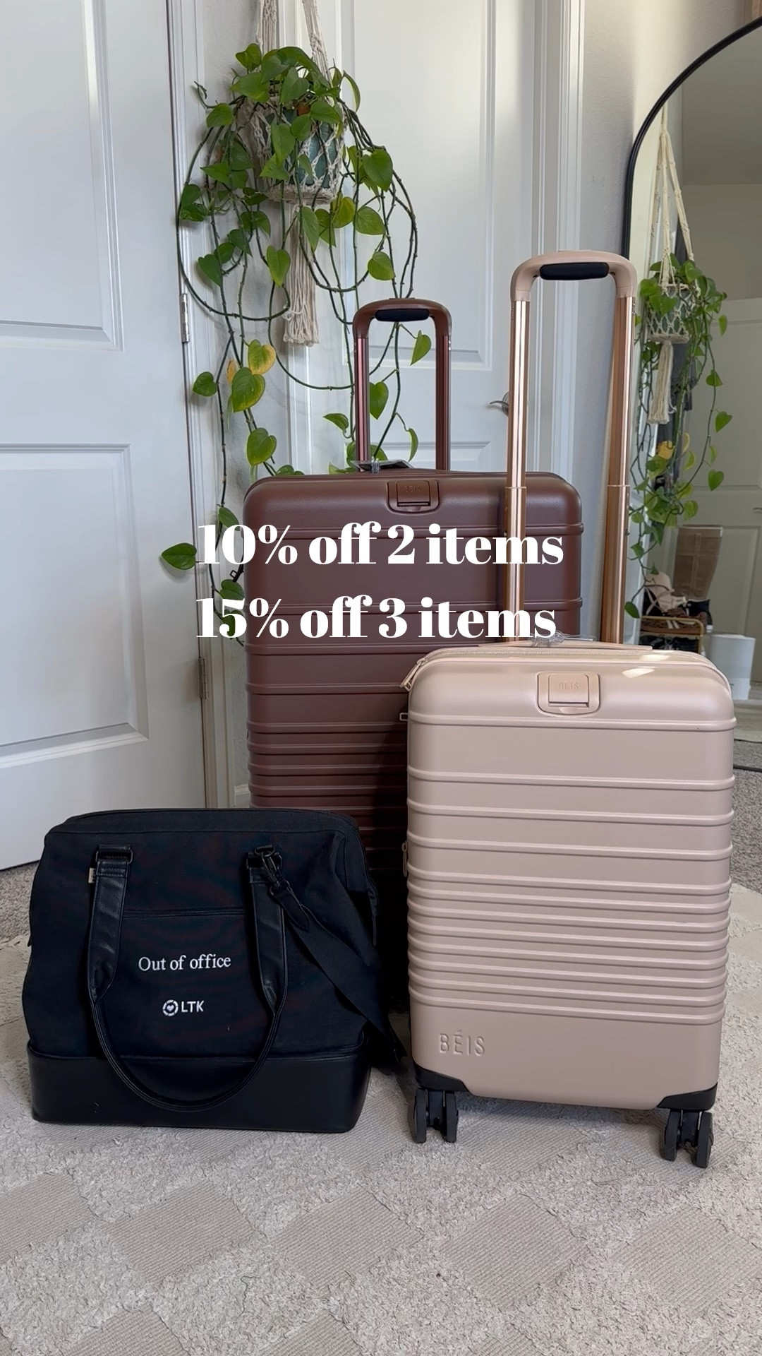Luggage Memorial Day sale! 10% off any 2 items, 15% off any 3 items 

#LTKTravel #LTKItBag #LTKSummerEdit