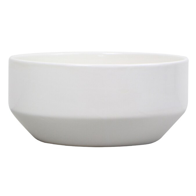 allen + roth 2.75-Quart White Ceramic Planter with Drainage Holes | Lowe's