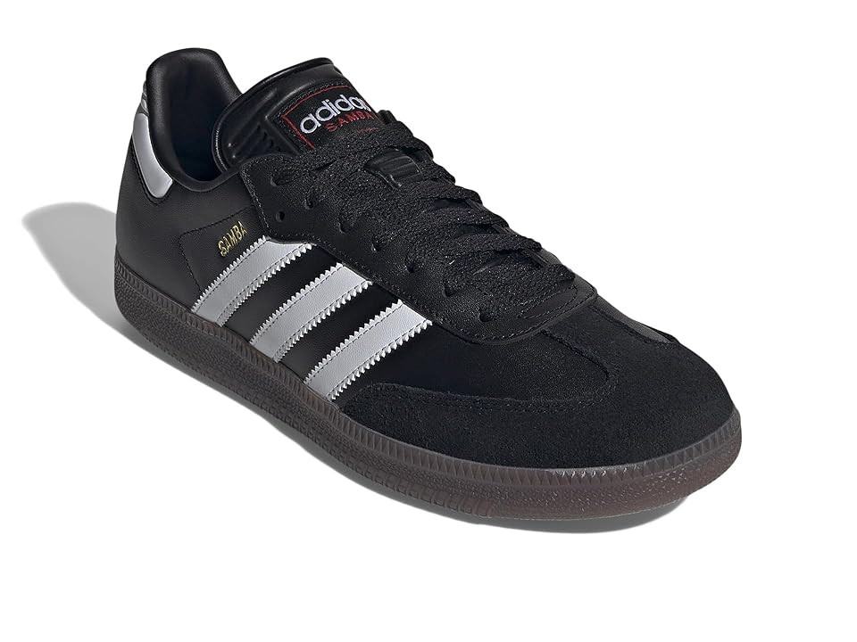 adidas Samba Men's Soccer Shoes Black/White/Vivid Red : 6.5 D - Medium | Zappos