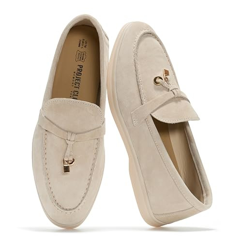 Project Cloud 100% Genuine Leather Womens Shoes - Lightweight Moccasins Loafers for Women with Me... | Amazon (US)