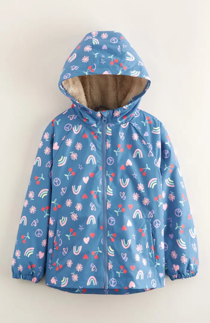 Tucker + Tate Kids' Print Faux Fur Lined Hooded Jacket | Nordstrom | Nordstrom