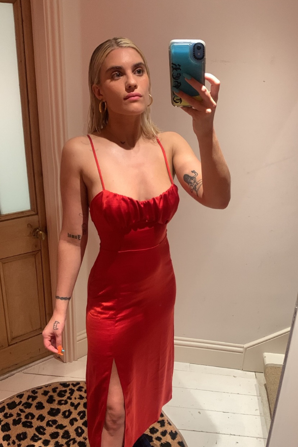 fan outfits account on Twitter  Red slip dress, Vintage red dress