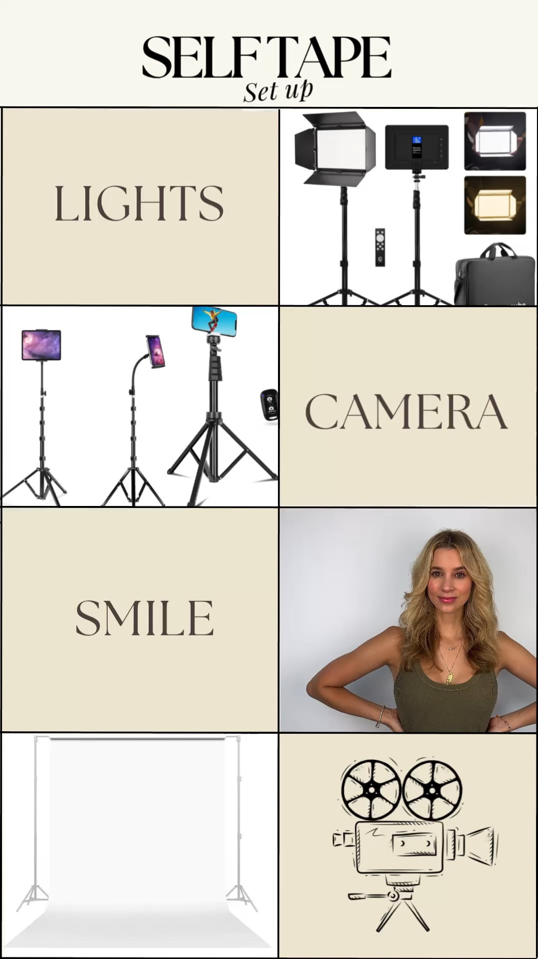 This is my go to self tape set up whether I’m in LA,  Nashville or back home at my parentscan

#LTKHome