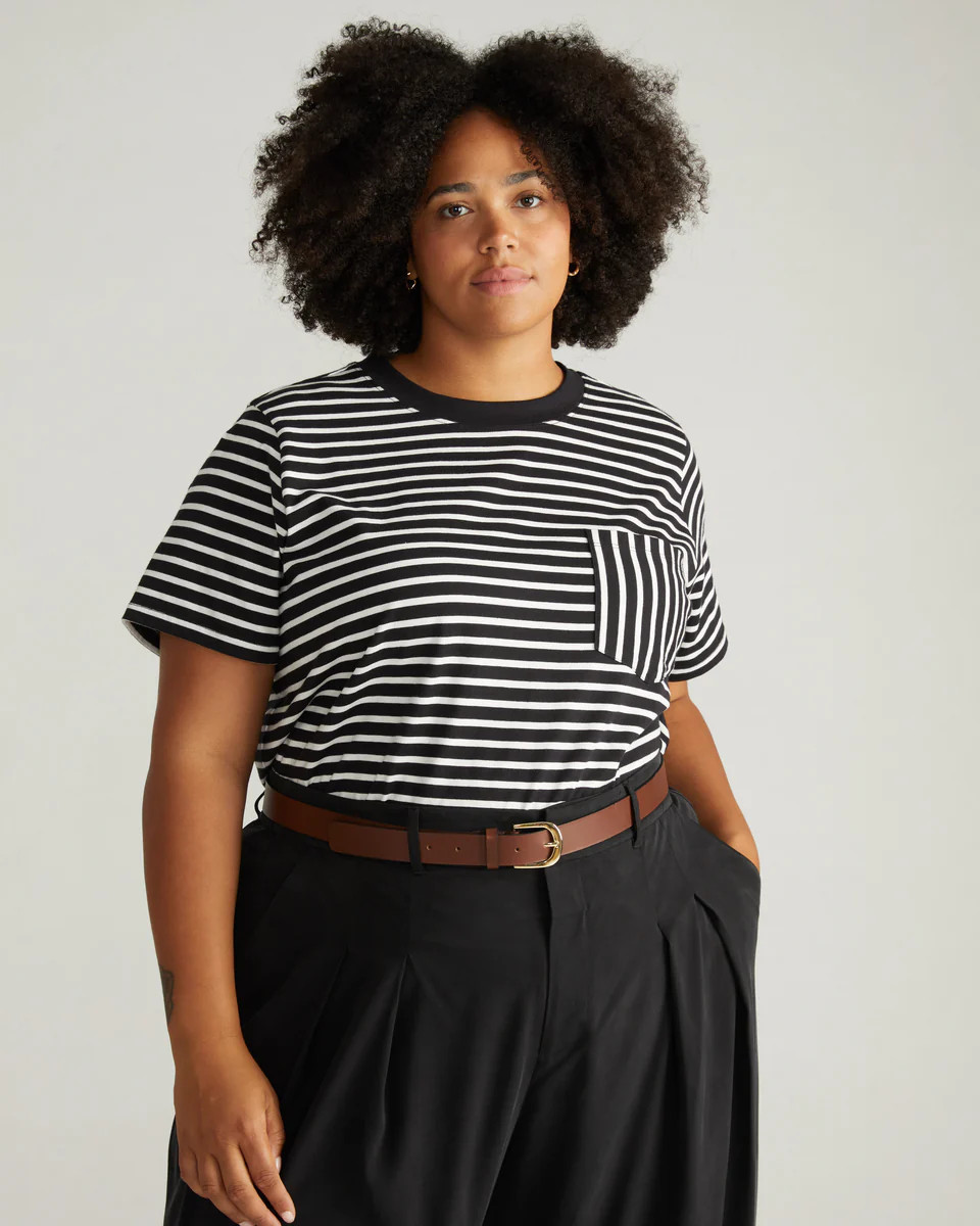 Breton Stripe Garcon TeeBlack/White Stripe | Universal Standard