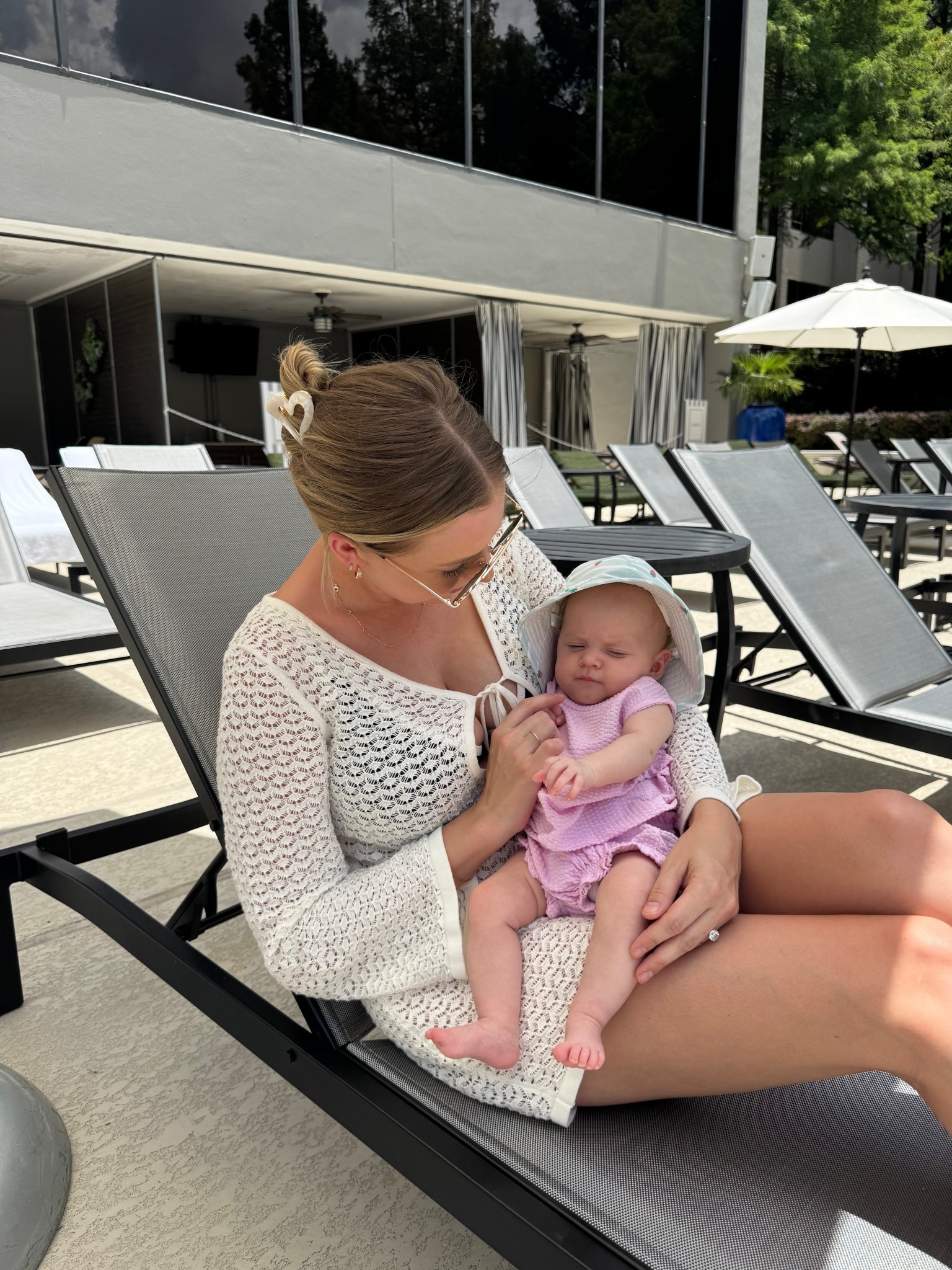Beach vacation outfit! Love this coverup (size s) & got the cutest little outfit & sunhat for my baby girl! 

#LTKSwim #LTKBaby #LTKStyleTip