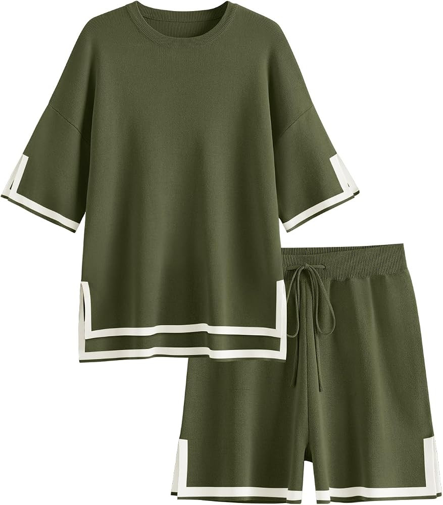LILLUSORY 2 Piece Sets for Women Summer 2026 Matching Lounge Sweat Sets | Amazon (US)