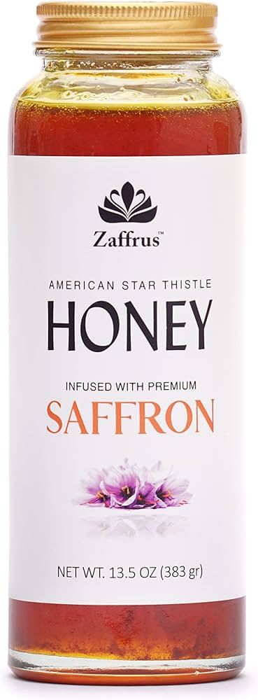 Zaffrus - Saffron Infused Honey - American Star Thistle Honey Infused with Premium Saffron / 13.5... | Amazon (US)