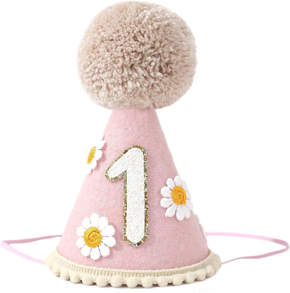 First Birthday Hat for Baby - 1st Birthday Party Decor for Baby Show,1st Birthday Outfit Girl Boy | Amazon (US)