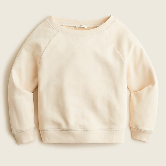 Girls' raglan-sleeve crewneck sweatshirt | J. Crew US