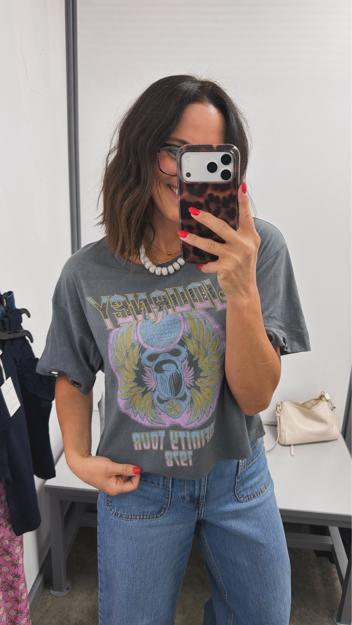 This vintage-inspired graphic tee is such a fun Walmart find 🤍 The washed charcoal color and oversized fit give it that perfectly lived-in look, and it’s so cute paired with denim now or layered with a cardigan this fall.

Tee: Walmart
Size: XS ✨

#WalmartFashion #WalmartFinds #GraphicTee #VintageStyle #AffordableFashion #EverydayOutfit #CasualStyle #FallTransition #LTKStyle #WalmartStyle