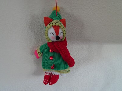 2021 Wondershop Felted Wool Fox Christmas Tree Ornament NEW | eBay US
