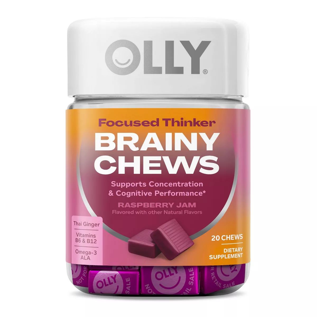OLLY Brainy Chews - Focused Thinker - 20ct | Target
