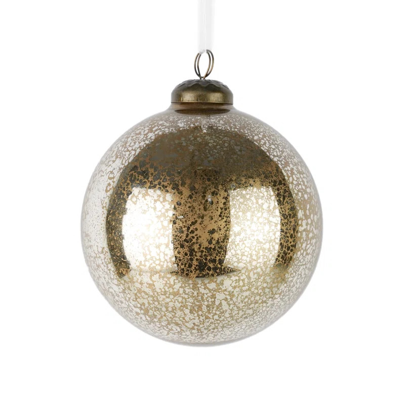 Mercury Glass Ornament Set of 3 | Wayfair North America