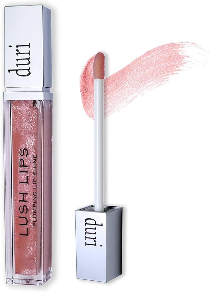 duri Lush Lips Plumping Gloss -Iced Roses, Buildable Volumizing Lip Gloss, 0.15 fl.oz. | Amazon (US)