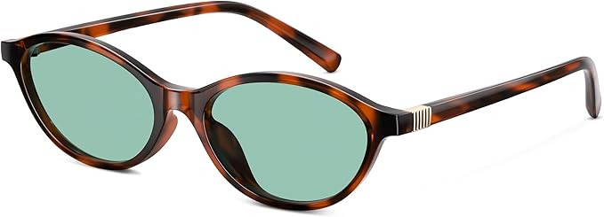 Retro Oval Sunglasses for Women,90s Small Cat Eye Vintage Y2K Sunnies, Trendy Designer UV Protect... | Amazon (US)