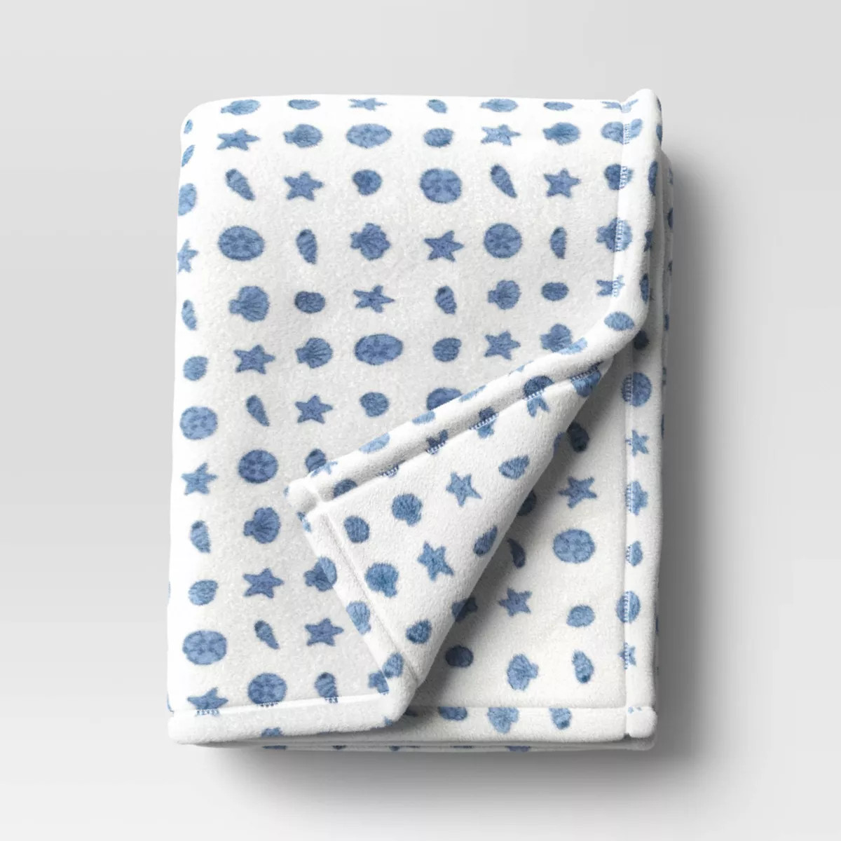 Novelty Recycled Printed Plush Throw Seashells | Target