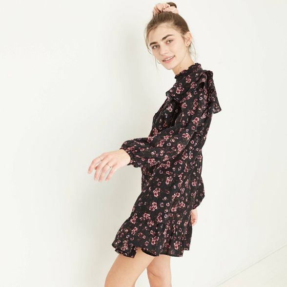 Women's Long Sleeve Ruffle Dress - Wild Fable™ | Target