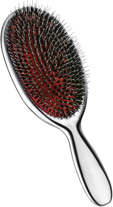 Boar Bristle Hair Brush Mix with Nylon, Hair Extension Natural Boar Bristle for Women and Men, Ch... | Amazon (US)
