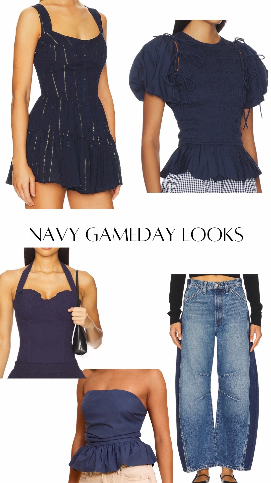 Navy Gameday Looks 💙 #michigan #auburn #ltkgameday 

#LTKSeasonal