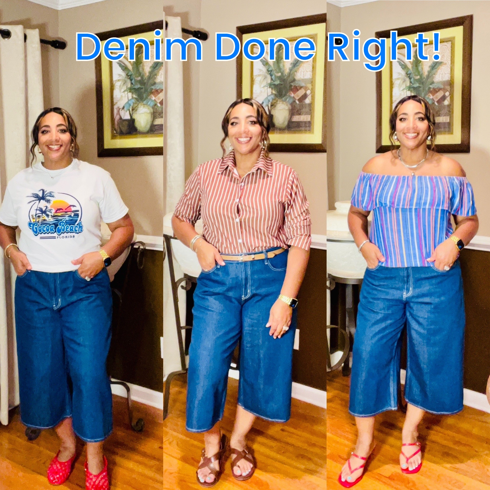 👖✨ One pair, three vibes! ✨👖
Jorts are having their moment—and I’m here for it!  Casual cool, polished play and flirty and fun! 
Which look is your fave? 1, 2, or 3?👇
#StyleYourWay #DenimDays #JortsStyle #FashionFun #EverydayStyle#OldNavy
#JelliesandJorts

#LTKStyleTip #LTKFindsUnder50 #LTKPlusSize