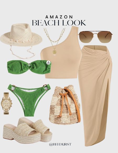 Affordable summer beach look, amazon beach look for vacation, vacation outfit ideas for the beach, amazon looks for summer 

#LTKSeasonal #LTKswim #LTKunder50